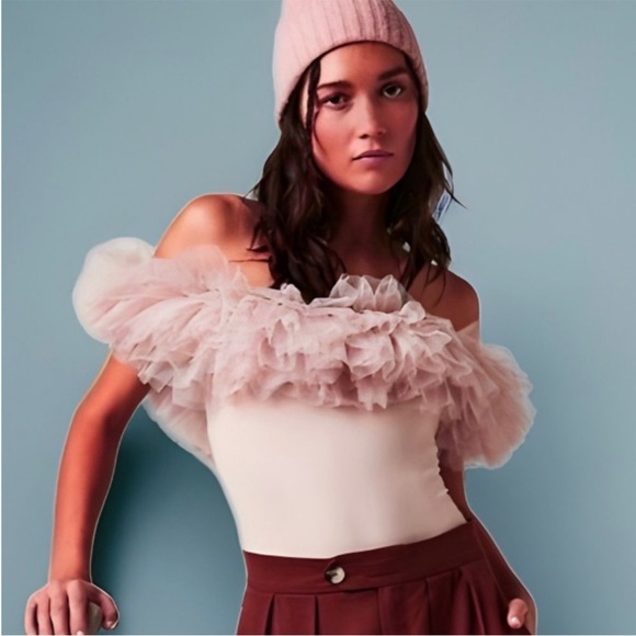 NWT Free People Big Love Bodysuit in Dusty Pink Size XS. - Picture 6 of 11